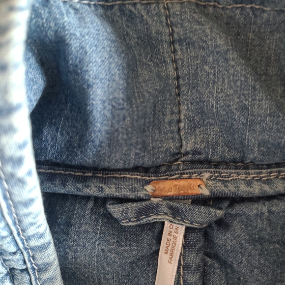 Free People Blue Quilted Jacket - Picture 5 of 9